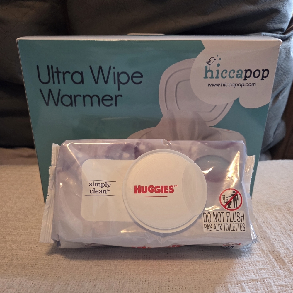 Hiccapop Ultra Wipe Warmer/Baby Wet Wipe Dispenser Holder Case & Wipes